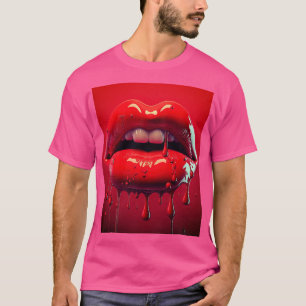 Alles über diesen roten Lipstick T-Shirt