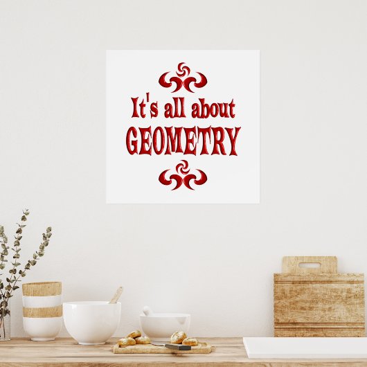 ALLES ÜBER GEOMETRY POSTER (Küche)