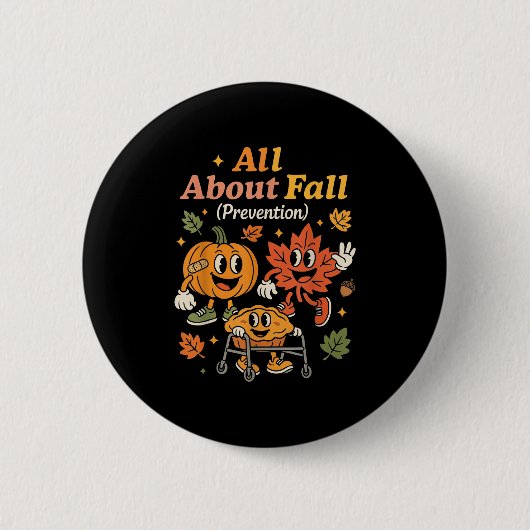 Alles über Herbstprävention Funny Autumn Therapy P Button (Vorderseite)