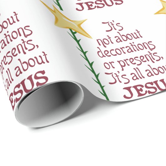 Alles über Jesus Geschenkpapier (Rolleneckpunkt)