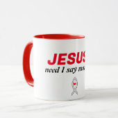 Alles über Jesus. Tasse (Vorderseite Links)