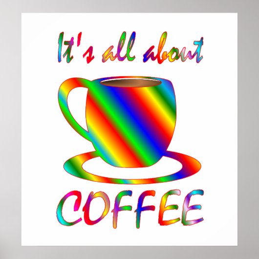 Alles über Kaffee Poster (Vorne)