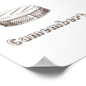 Alles über Käse Typen Menu Poster (Ecke)