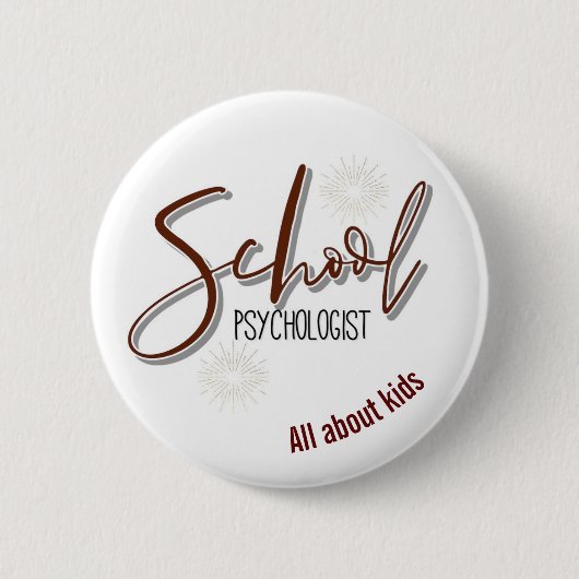 Alles über Kinder - Schaltfläche "Schulpsychologe" Button (Vorderseite)