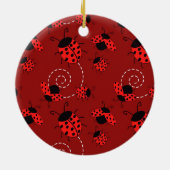 Alles über Ladybug Design Print Keramik Ornament (Hinten)