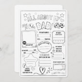 Alles über meinen Vater, Kindergeschenk für Väter Dankeskarte (Vorne/Hinten)