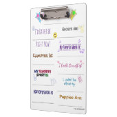 Alles über mich anpassen klemmbrett (Links)