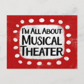 Alles über Musical Theater Postcard Postkarte (Vorderseite)