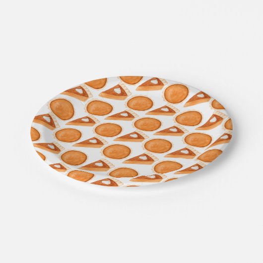 Alles über Pumpkin Pie Pappteller (Schrägansicht)