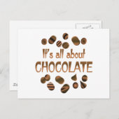 Alles über Schokolade Postkarte (Vorne/Hinten)