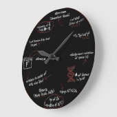 Alles über Science Geek Match Wall Clock Wohngesta Große Wanduhr (Winkel)