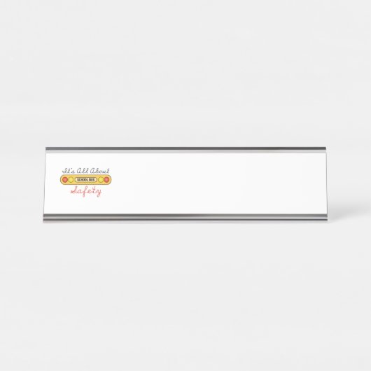 Alles über Sicherheit Schreibtischnamensplakette (Vorderseite )