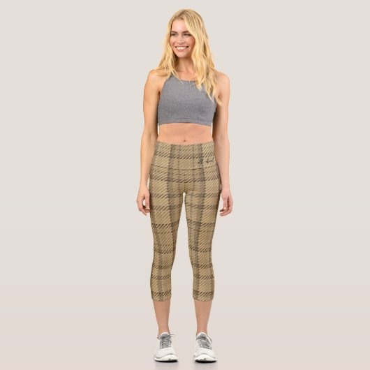 ALLES ÜBER SIE - Kariertes Capri Legging (Vorderseite)