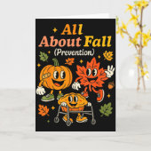 Alles über Sturzprävention Lustige Herbsttherapie Karte (Gelbe Blume)