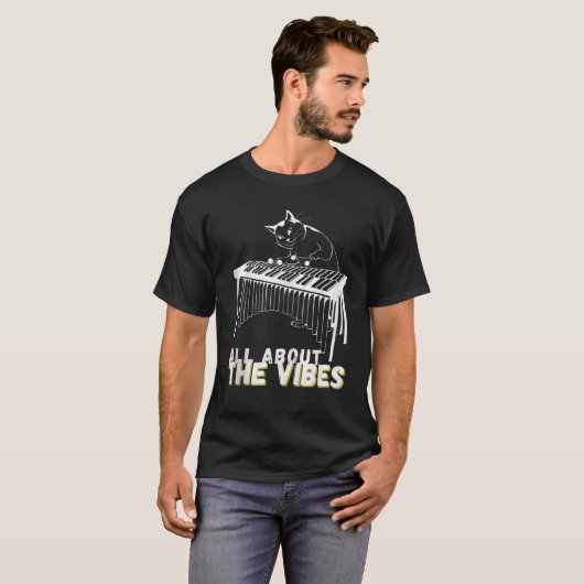 Alles über Vibes Vibraphone Geschenke Funny Jazz C T-Shirt (Vorne ganz)