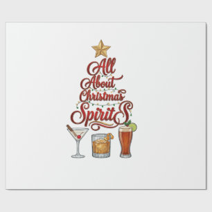 Alles über Weihnachts-Geister Cocktails Whiskey St Geschenkpapier