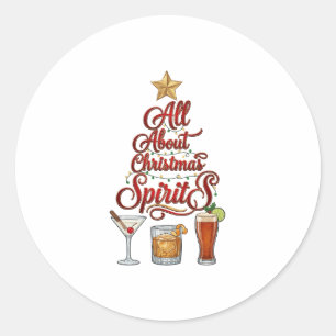 Alles über Weihnachts-Geister-Cocktails Whiskey St Runder Aufkleber