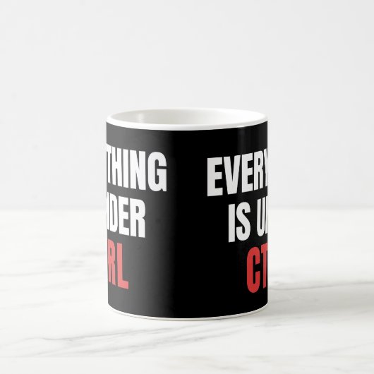 Alles unter STRG, Funny Coder Programmierer Kaffeetasse (Mittel)