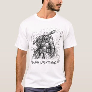 Alles verbrennen Schädel-Shirt - Postapokalyptisch T-Shirt