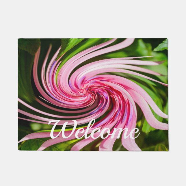 Alles verdreht Begrüßungstür Fußmatte (Vorderseite)