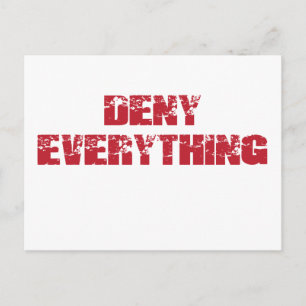 Alles verweigern postkarte