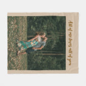 Alles von mir liebt alles an dir Foto Fleecedecke (Vorderseite (Horizontal))