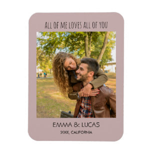 Alles von mir liebt alles an dir, individuelle Fot Magnet
