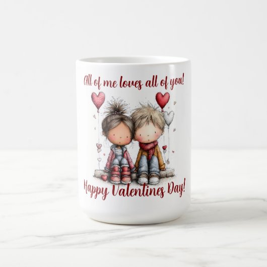 Alles von mir liebt alles an dir kaffeetasse (Mittel)