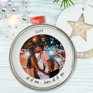 Alles von mir liebt alles an dir Süßes Foto Ornament Aus Metall