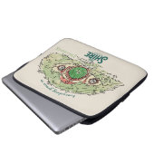 Alles wächst in DER GRAFschaft™ Laptopschutzhülle (Vorne Knopf)
