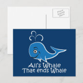 Alles Wal, der den Wal beendet - Funny Card Postkarte (Vorne/Hinten)