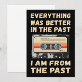 Alles war in der Vergangenheit besser Einladung (Vorne/Hinten)