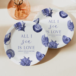 Alles, was das Meer ist, ist Liebe Elegantes Seash Pappteller