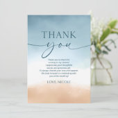 Alles, was das Meer ist Liebe Ocean Beach Shore Br Dankeskarte (Stehend Vorderseite)