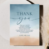 Alles, was das Meer ist Liebe Ocean Beach Shore Br Dankeskarte