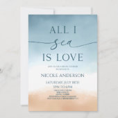 Alles, was das Meer ist Liebe Ocean Beach Shore Br Einladung (Vorderseite)