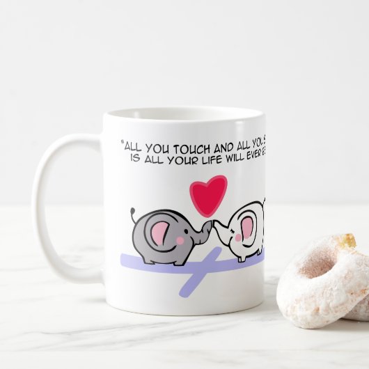 Alles, was du berührst kaffeetasse (Mit Donut)