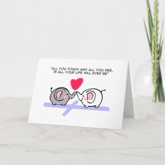 Alles, was du berührst karte (Vorderseite)