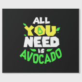 Alles was du brauchst ist Avocado Geschenkpapier (Flach)