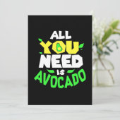 Alles was du brauchst ist Avocado Save The Date (Stehend Vorderseite)