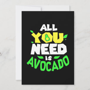 Alles was du brauchst ist Avocado Save The Date