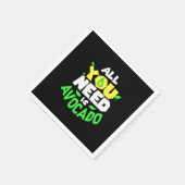 Alles was du brauchst ist Avocado Serviette (Ecke)