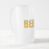 Alles was du brauchst ist Bier Mattglas Bierglas (Vorderseite Links)