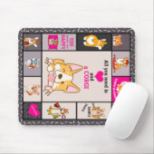 Alles was du brauchst ist Corgi Blanket Mousepad (Mit Mouse)
