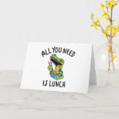 Alles, was du brauchst, ist das Mittagessen Karte (Gelbe Blume)