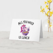 Alles, was du brauchst, ist das Mittagessen Karte (Gelbe Blume)