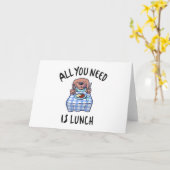 Alles, was du brauchst, ist das Mittagessen Karte (Gelbe Blume)