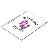 Alles, was du brauchst, ist das Mittagessen Notizblock (Linke Seite)