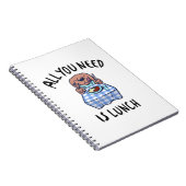 Alles, was du brauchst, ist das Mittagessen Notizblock (Rechte Seite)