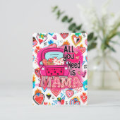 Alles, was du brauchst, ist die Begrüßung der Mutt Postkarte (Stehend Vorderseite)